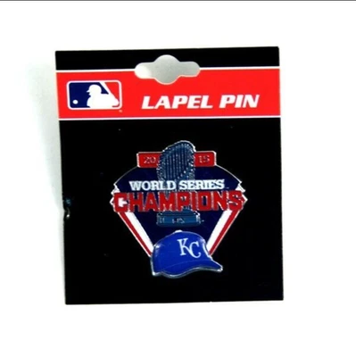 Kansas City Royals 2015 World Series Champions Trophy Lapel MLB Official Merch - Image 1 of 3