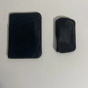 Bellroy Slim Wallet & Key Holder Genuine Blue Leather - Picture 1 of 9