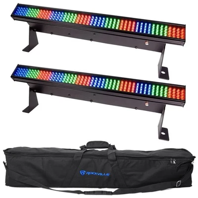 2 Chauvet COLORSTRIP MINI LED Multi-Colored DJ Light Bar Effect Color Strips+Bag - Image 1 of 4