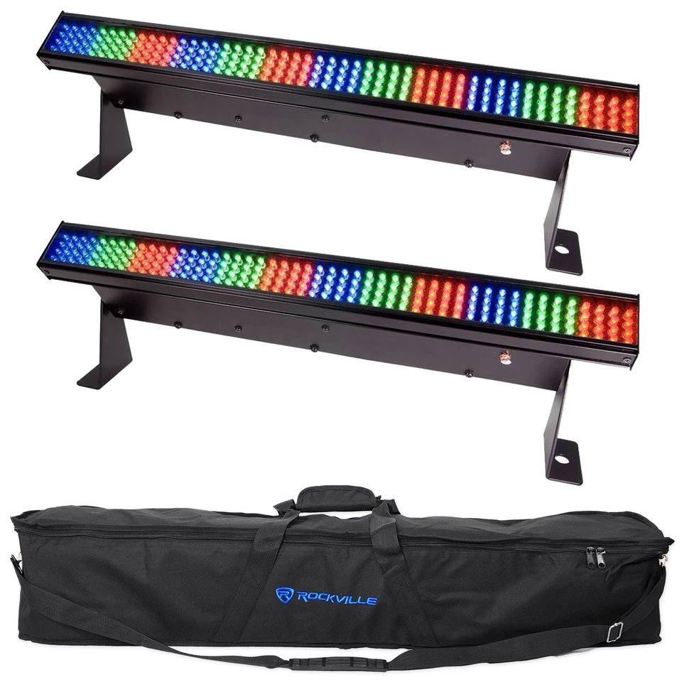 2 Chauvet COLORSTRIP MINI LED Multi-Colored DJ Light Bar Effect Color Strips+Bag - Image 1 of 4