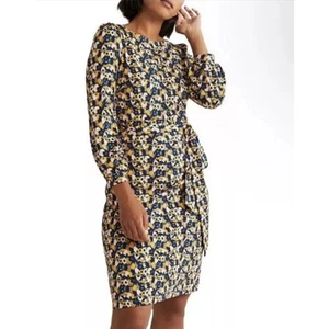 Boden cravatta dettaglio jersey abito tubino donna taglia 12 lunghezza ginocchio manica lunga casual - Foto 1 di 13