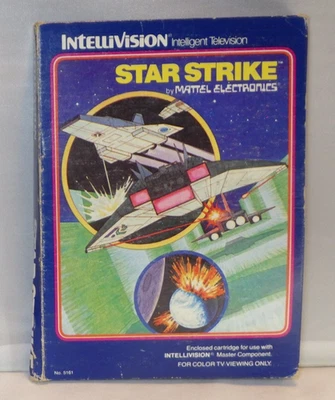 VTG STAR STRIKE GAME  INTELLIVISION VIDEO GAME CARTRIDGE, MANUL, BOX & OVERLAYS - Image 1 of 4