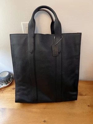 Bolso de Mano Coach Original $495 de Cuero - Negro Foto 1 de 4