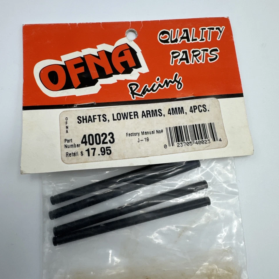 Vintage OFNA Lower Arms Shafts 4mm 40023 - Image 1 of 1