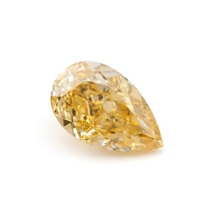 0.42 Ct Natural Fancy Color Orange Diamond Pear VS2 GIA Certified Rare Jewelry - Picture 1 of 7