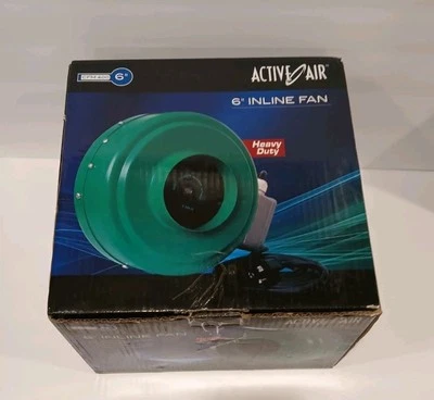 Hydrofarm Active Air 6" Inline Duct Fan Open Box Minor Dent Perfect Operation  - Image 1 of 4