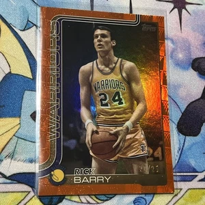 2025-26 Topps Flagship Basketball Rick Barry Golden State Warriors Orange  /25 - Picture 1 of 3