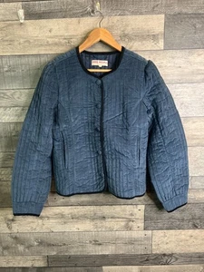 Free People Damen Jacke Größe S Blau Natalia Samt Gesteppt Boho - Bild 1 von 10