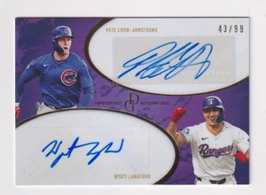 Autógrafo Topps Dynamic Duals 2025 #3G Pete Crow-Armstrong Wyatt Langford 43/99 - Imagen 1 de 2