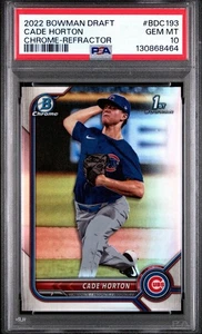 2022 Bowman Draft Chrome 1st Refractor Cade Horton #BDC-193 Cubs PSA 10 Rookie - Bild 1 von 2