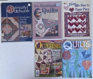 LOTE de 5 libros acolchados vintage revistas patrón buen estado y variedad - Imagen 1 de 6