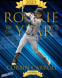 Arizona Diamondbacks Lithograph print of Corbin Carroll NL Rookie of the Year - Picture 1 of 1