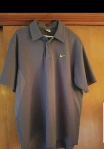 Mens Nike Gray Golf Shirt Size XL Nike Dri Fit - Picture 1 of 4