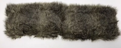 Lined Rabbit Fur Detachable Collar Genuine Winter Accessory Satin Back Multi Use - Image 1 of 4