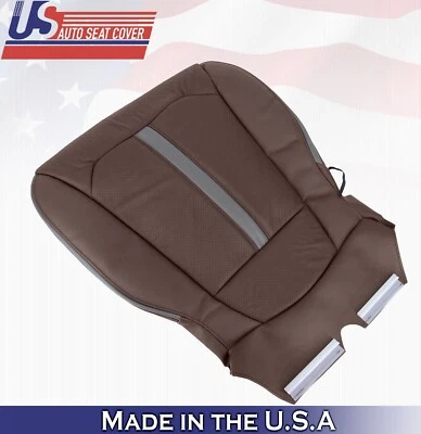 Cubierta de asiento de cuero perforado inferior del conductor marrón para Ford F150 Platinum 2018 Foto 1 de 4