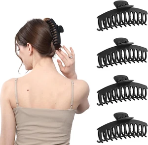 5 Inche Extra Large Claw Clips Hair Clips for Thick Hair and Long Hair, 4 Pack X - Picture 1 of 7