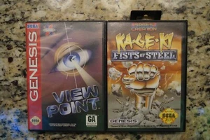 Sega Genesis Lot (2) View Point CIB, Ka-Ge-Ki Fists of Steel CIB - Bild 1 von 15
