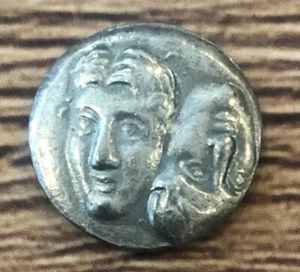 Greek Coin. Inverted faces. Sea eagle Fish. Not Silver. Modern Strike Of Ancient - Picture 1 of 4