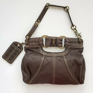 Hayden Harnett Espresso Leather Mercer Clutch Convertible Brown Shoulder $287 - Picture 1 of 12