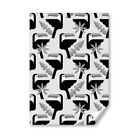 A5 - BW - Toucan Pattern Animals Print 14.8x21cm 280gsm #39652