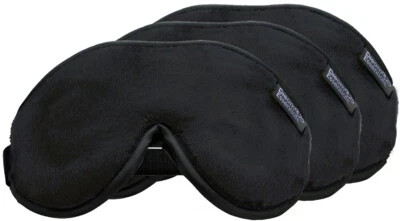 Triple Pack Wild Essentials Escape Sleep Mask Black Travel Kit - Image 1 of 4