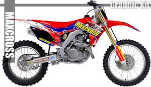 Maxcross Design Graphic kit Decal Sticker FOR HONDA 2013-2017 CRF250R CRF450R - Bild 1 von 2