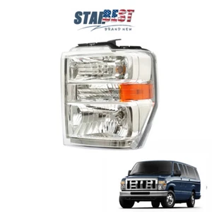 Single For Ford E150 E250 E350 E450 2008-2014 Left/Driver Side Headlight Lamp - Picture 1 of 12