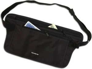 Samsonite RFID Security Black Waist Belt - Travel Mobile Solution Bag - NEW - Picture 1 of 3