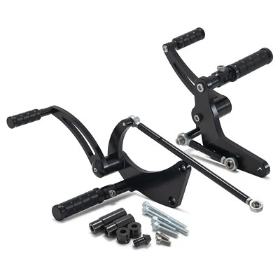 Black Forward Controls for Harley Street Bob FXBB FXBBS Low Rider FXLR 2018-2023 - image 1 of 4