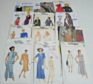 12 x Bulk VOGUE ladies sewing patterns Dresses,Skirt, Pants ALL CHECKED COMPLETE - Picture 1 of 9