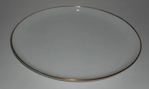 FURSTENBERG Oval Serving Dish Porcelain White W Gold Trim Germany F Crown 02422  - Picture 1 of 6