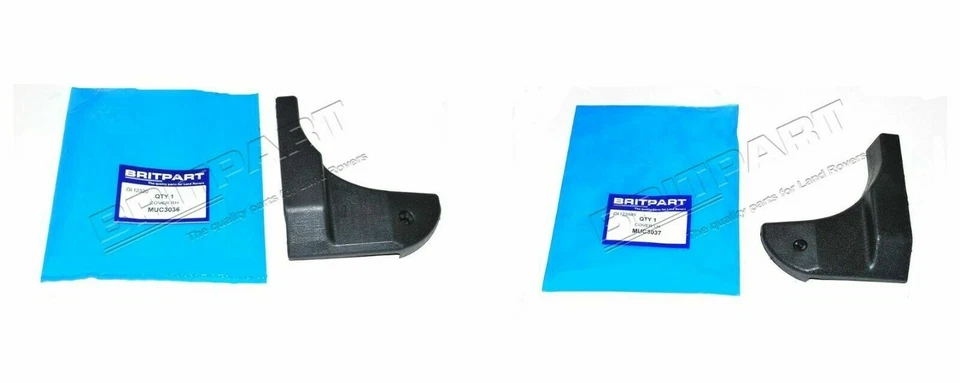 Juego de cubiertas de correa de retención de puerta delantera izquierda y derecha Land Rover Defender MUC3036 MUC3037 Foto 1 de 1