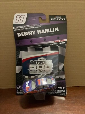 Denny Hamlin FedEx Daytona 500 2018 raro plateado edición especial 1:64 auténtico Foto 1 de 3