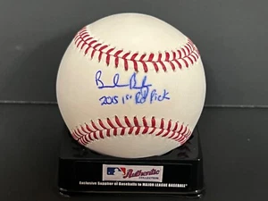 Brendan Rodgers Astros Signed Baseball 2015 1st Rd Pick Imperfect - Picture 1 of 1