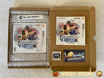 Professor Layton vs Phoenix Wright Nintendo 3DS - NTSC-U/C USA VGC CIB - Tracked - Image 1 of 4