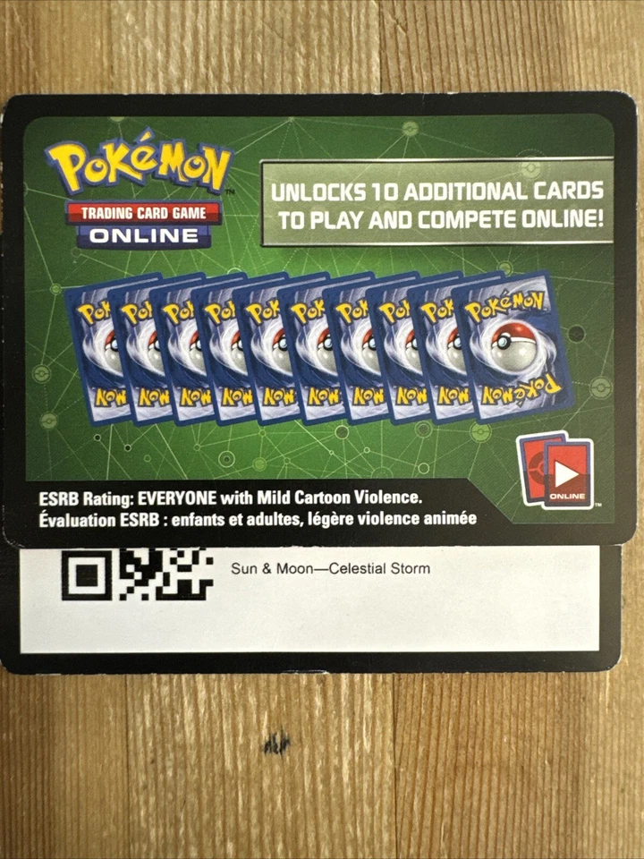 Pokemon Online TCG Sun & Moon - Celestial Storm Code Card IN HAND - Image 1 of 1