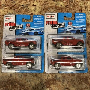LOT OF 4 MAISTO FORD F-150 SVT RAPTOR GEN 1 DIECAST 1/64 2010-2014 FRESH METAL - Picture 1 of 6