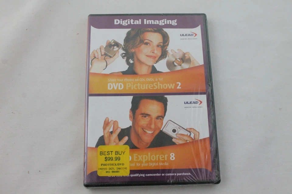 ULead DVD PictureShow 2 / Photo Explorer 8 CD Software In Original Sealed Box  - Image 1 of 4