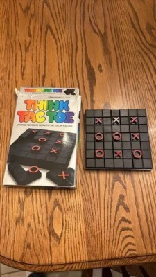Vintage Think Tac Toe Solitaire Game, 1986 Playtoy, Tic Tac Toe Solitaire Game,  - Image 1 of 2