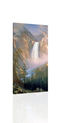 Albert Bierstadt - Yellowstone Falls - CANVAS OR PRINT WALL ART - Image 1 of 2