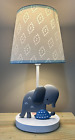 Bedtime Originals Jungle Fun Gray Elephant/Turtle Nursery Lamp with Shade