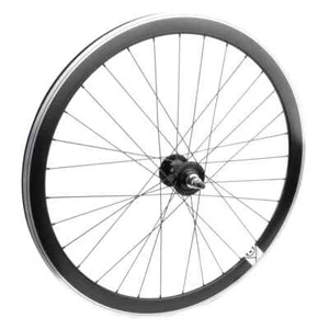 Origin8 700c Festrad Spur Fahrrad Hinterrad, 42 mm tiefe Felge, schwarz 32 Speiche - Bild 1 von 2