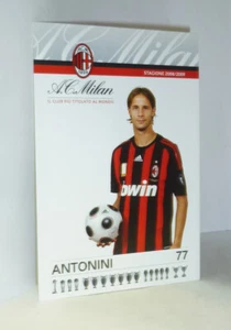 CARTOLINA UFFICIALE A.C. MILAN (2008/2009) LUCA ANTONINI (9,5x14,5 cm) POSTCARD - Imagen 1 de 2