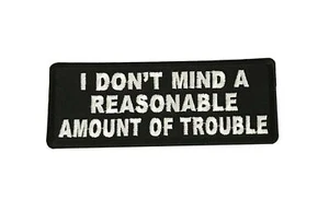 Parche de humor para motociclista I Don't Mind una cantidad razonable de problemas hágalo usted mismo - Imagen 1 de 1