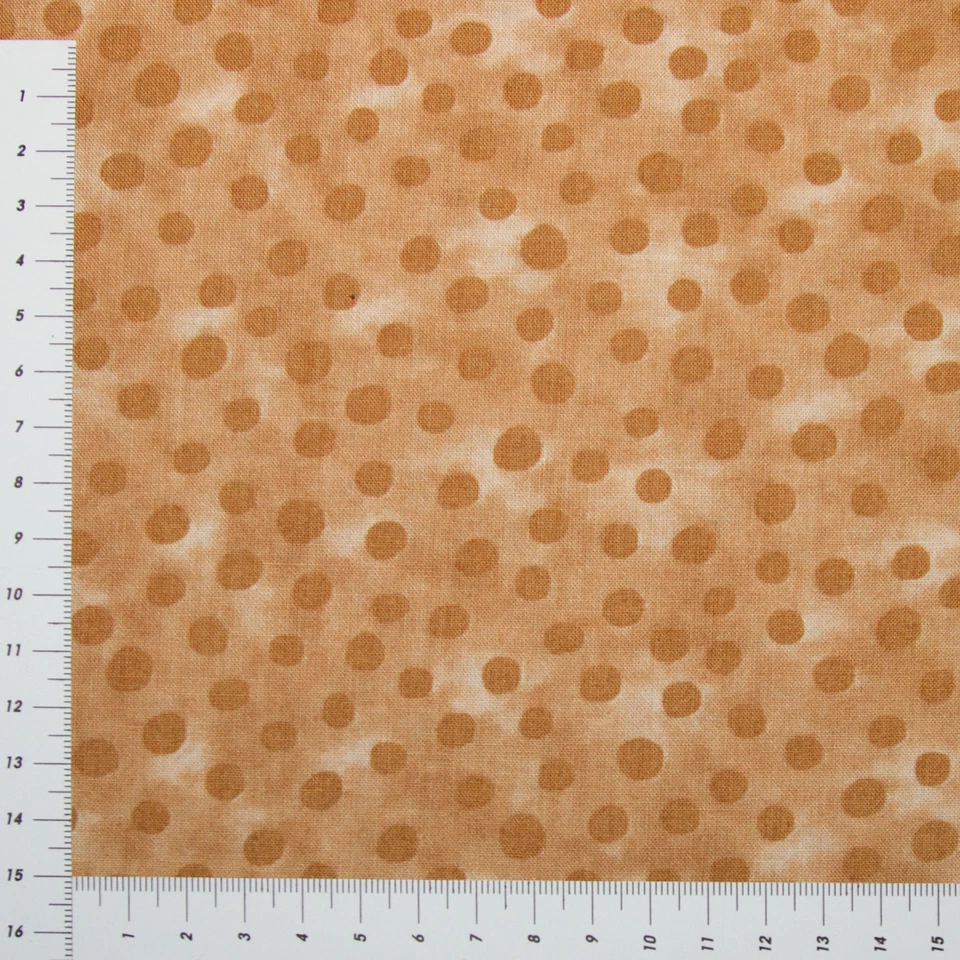 Punkte Ton in Ton Hellbraun Baumwolle Patchwork Dekostoff (0711) - Bild 1 von 1