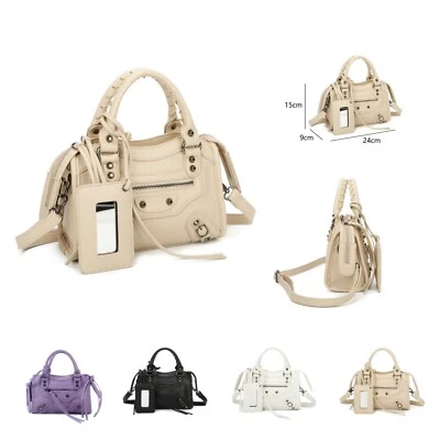 A2ZUKFASHION Damen Kunstleder Tragetasche Damen Schulter Umhängetasche Abend Mode Box Handtasche