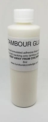 8oz TAMBOUR GLUE roll top desk slat twill tape cloth flex adhesive wood leather - Image 1 of 2