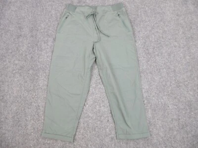 Pantalones Eddie Bauer Mujer Adulto Grande Verde Capri Exterior Ligeros 32x20 Foto 1 de 4