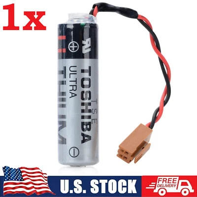 1*For TOSHIBA ER6V/3.6V 2400mAh PLC Battery Lithium Battery with plug US FAST - Image 1 of 4