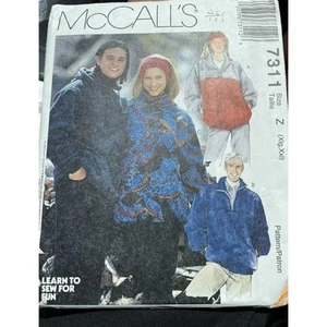 Chaqueta pulóver ligera y diadema McCalls patrón 7311 unisex para hombre y mujer XL-XXL - Imagen 1 de 3